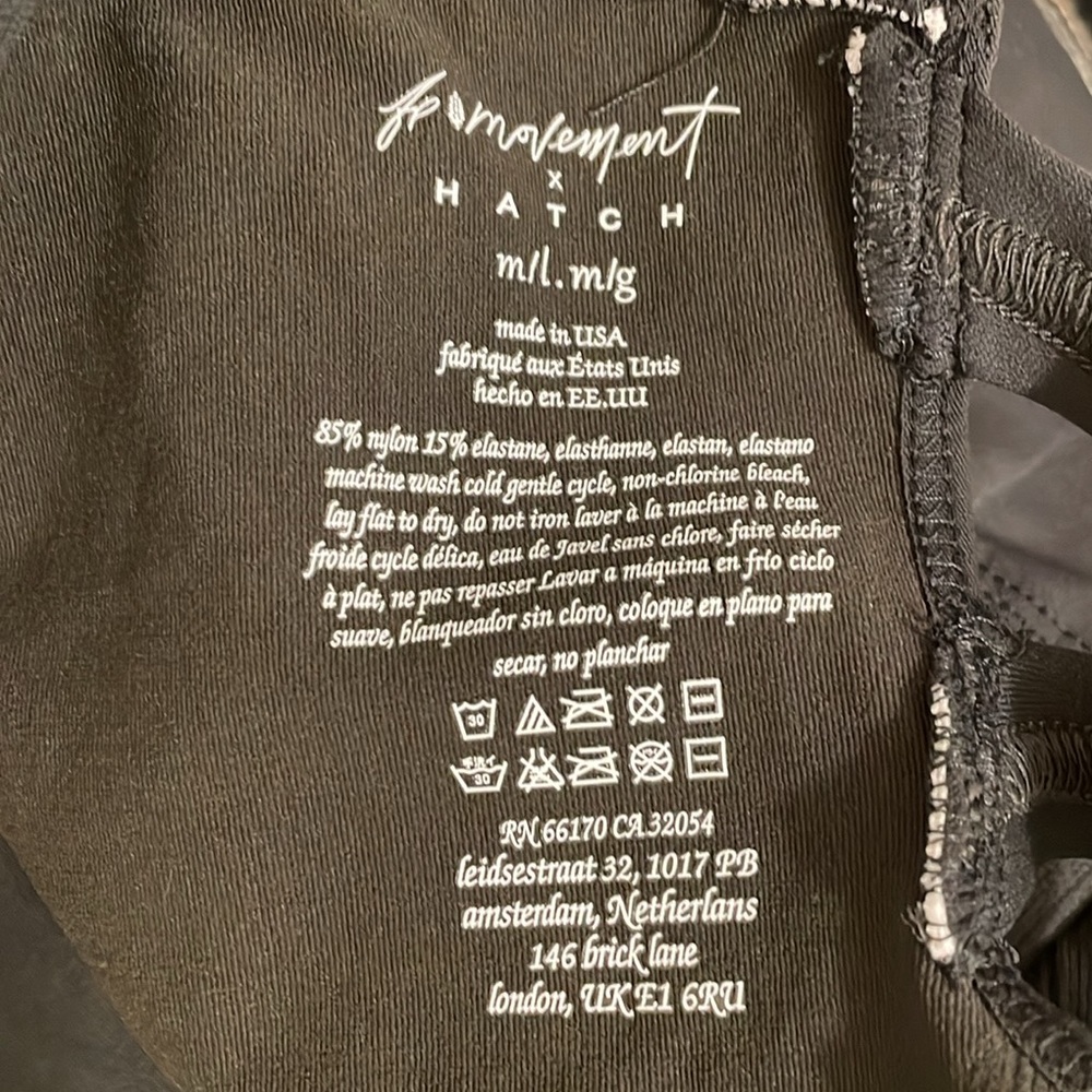 Free People FP Movement x Hatch Good Karma Maternity Onesie Obsidian $128 - Picture 13 of 13